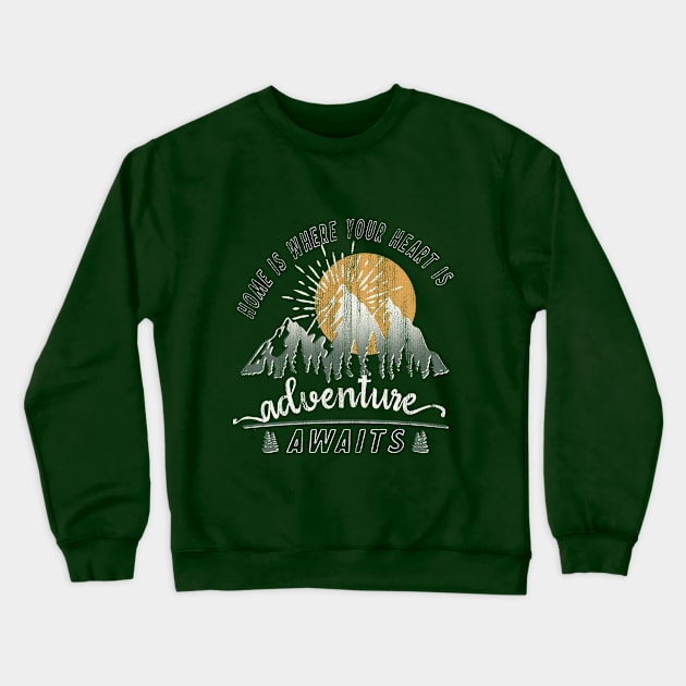 Adventure awaits Crewneck Sweatshirt by LifeTime Design